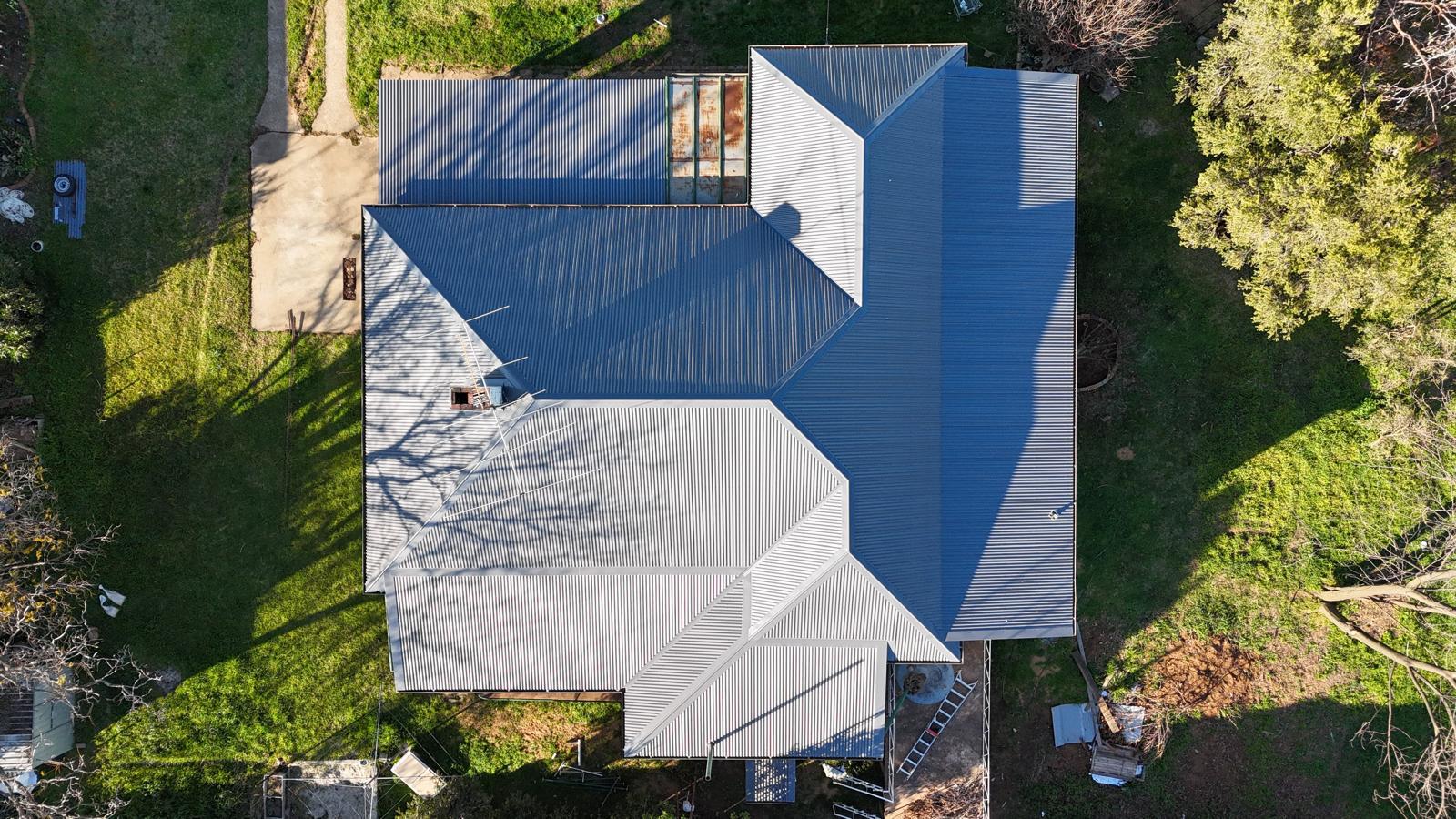 Completed Metal Roof Installation